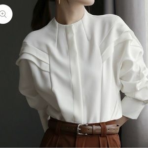 Massimo dutti shirt top white in US 4